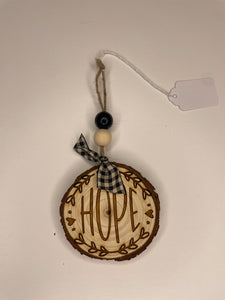 Handmade Hope Ornament