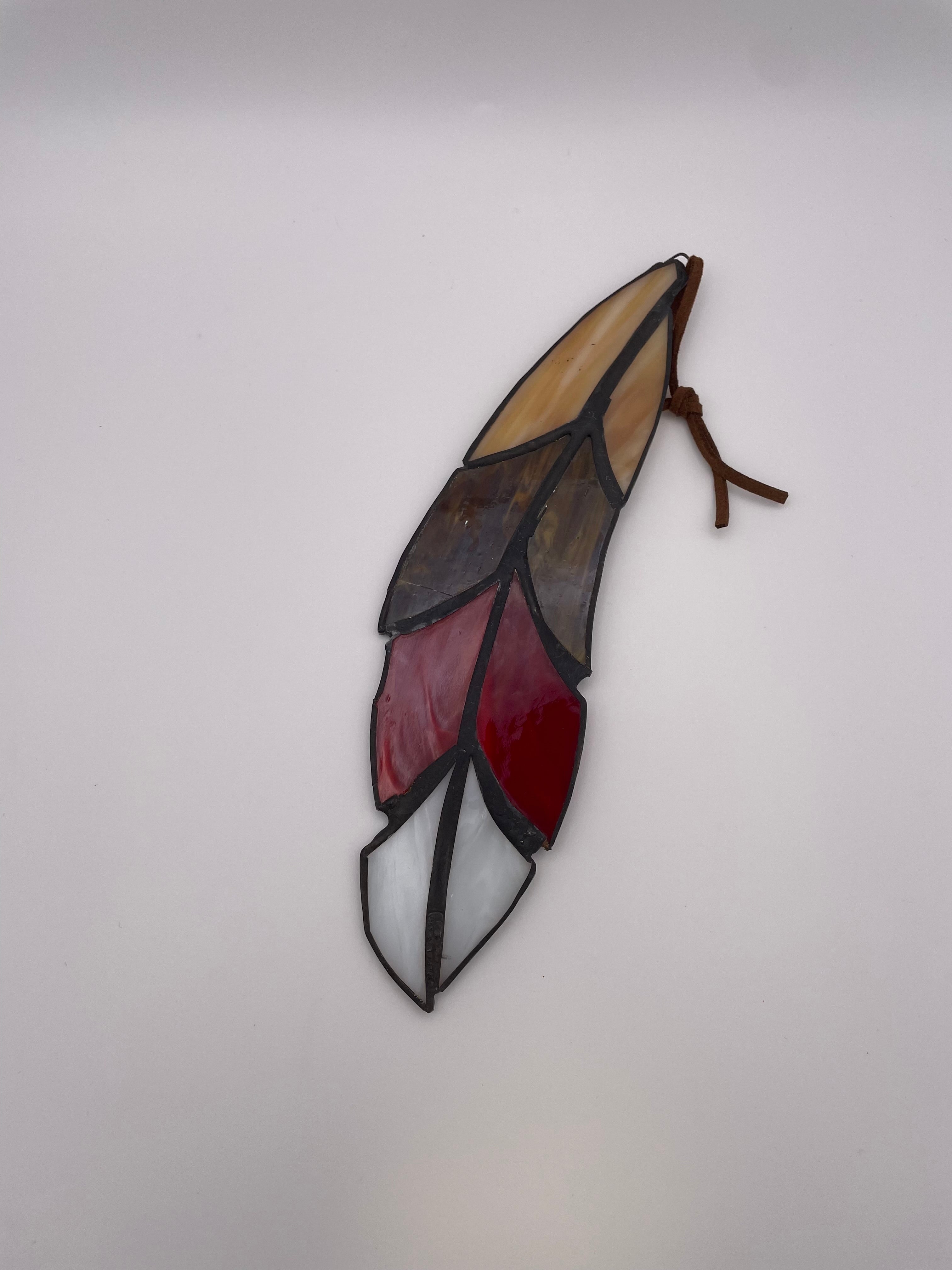 Stained Glass Feather