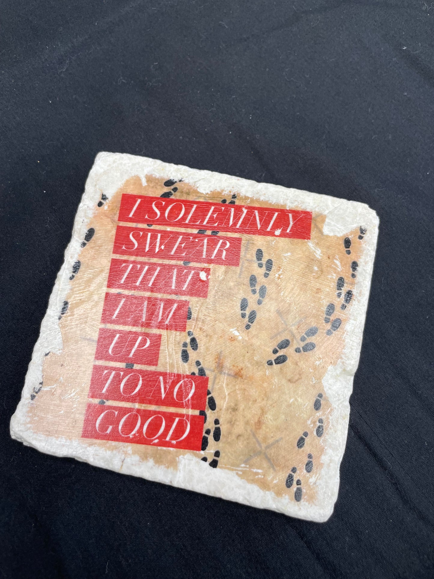 Retro Coaster with Quote