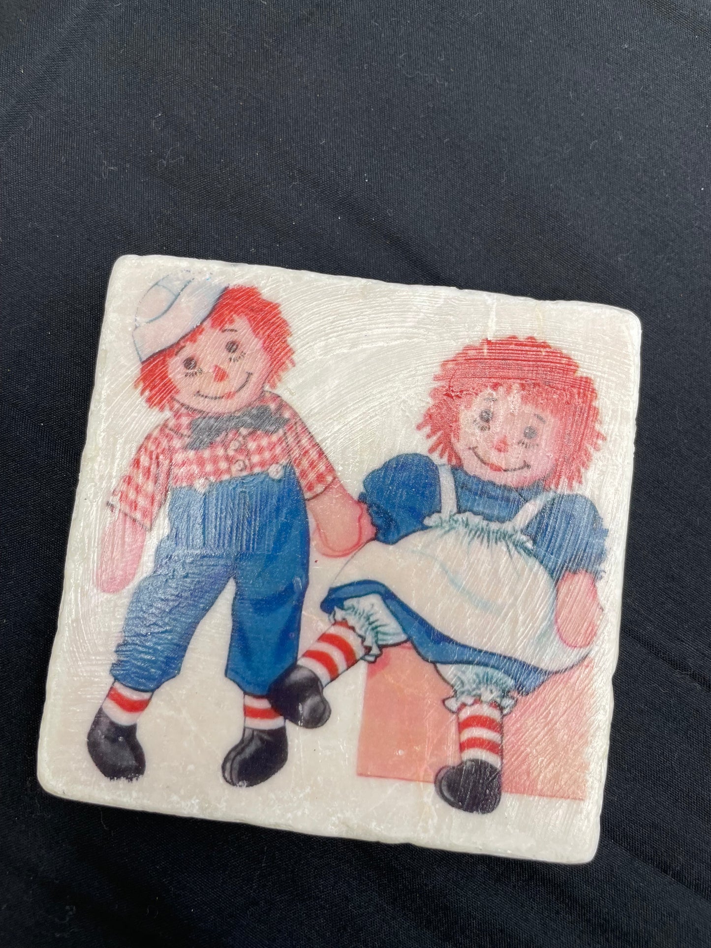 Retro Coaster with Raggedy Ann