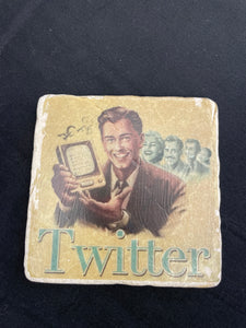 Retro Coaster "Twitter"