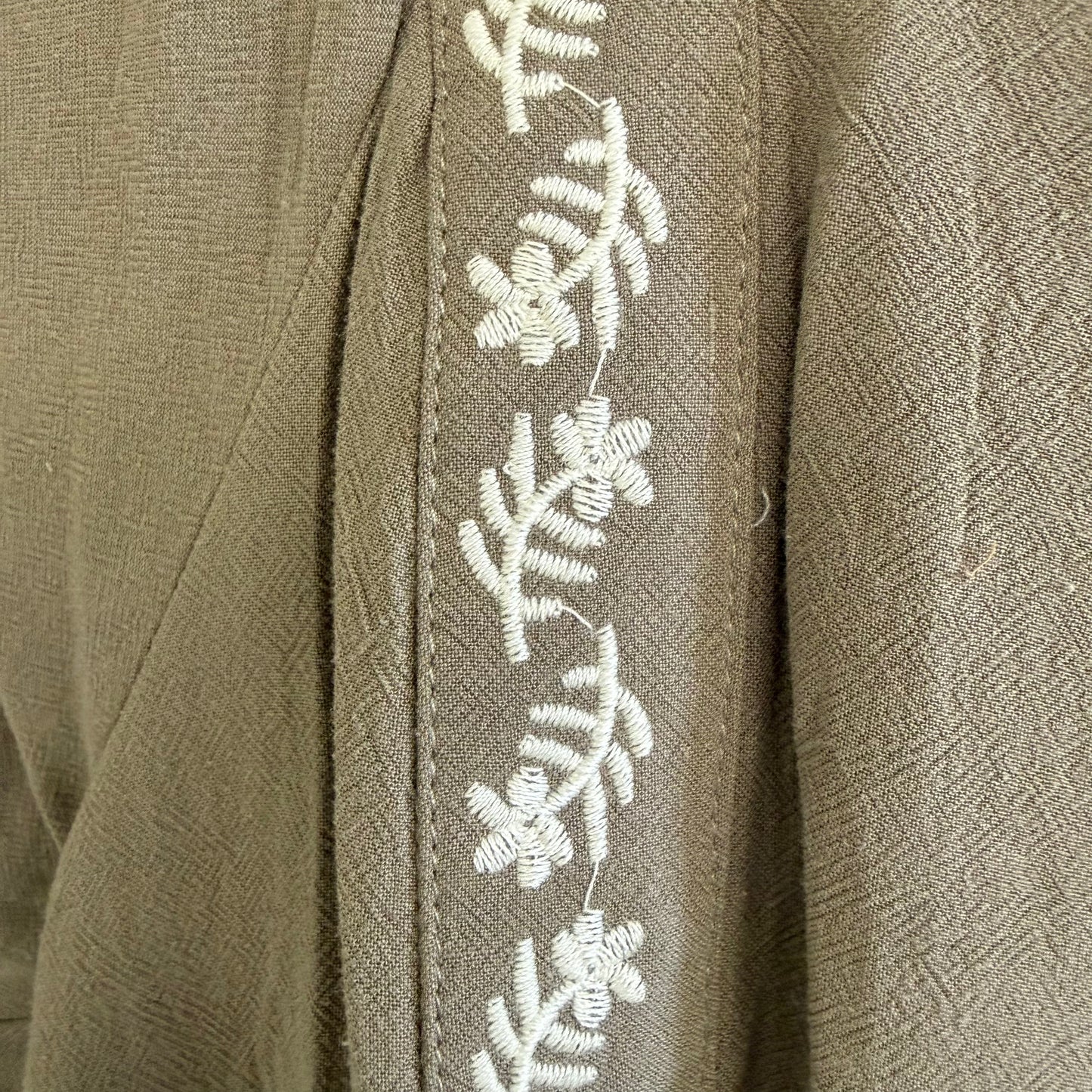 Embroidered Baby Doll Woven Top