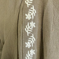 Embroidered Baby Doll Woven Top