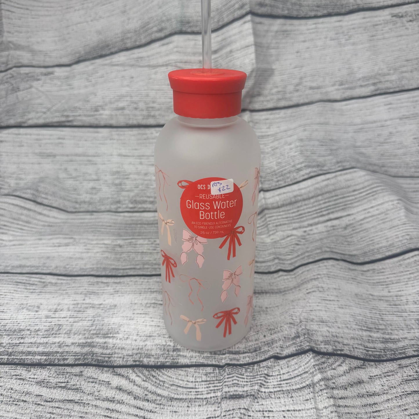 Reusable Glass Water Bottle