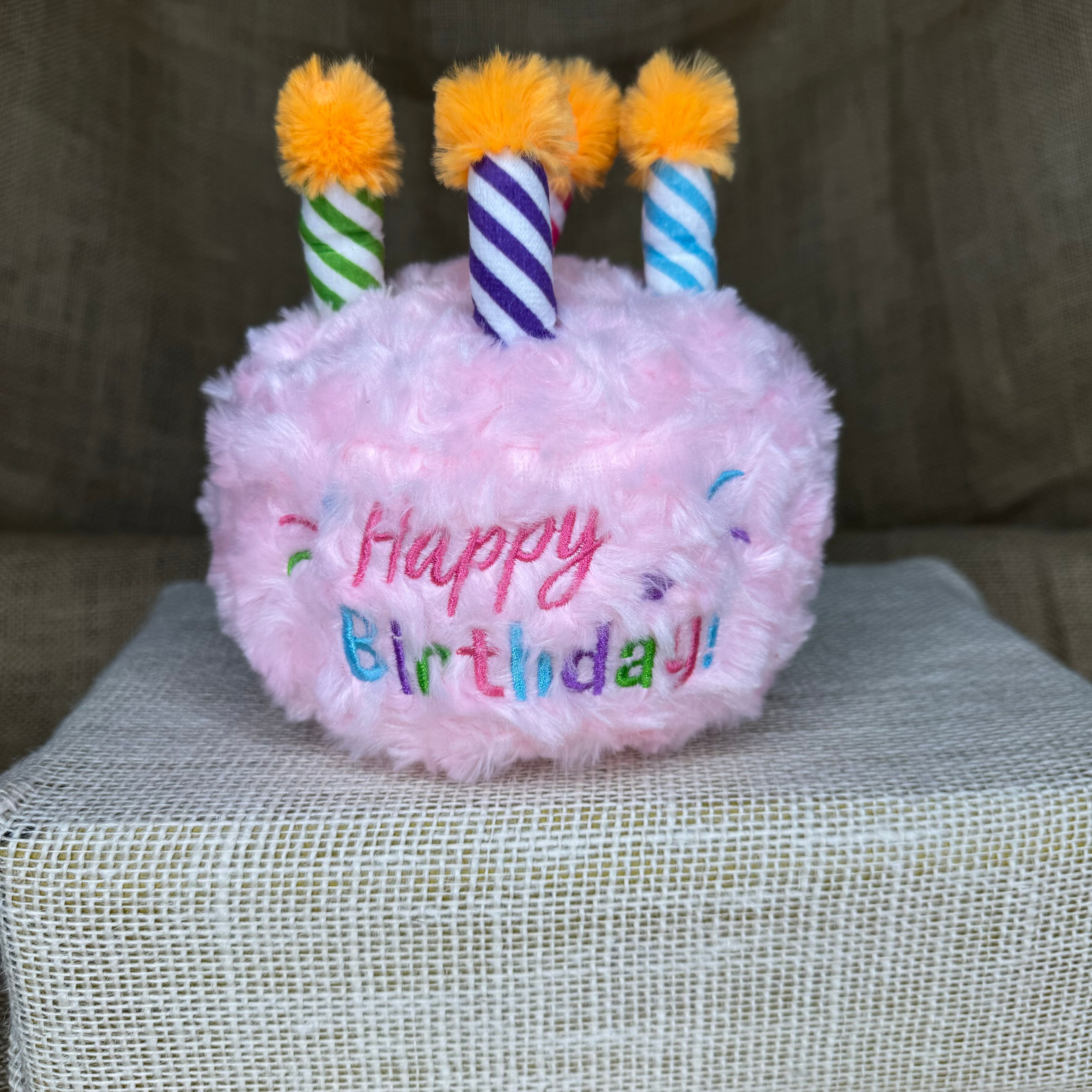 Pet Birthday Cake Stuffed Toy