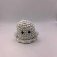 Hand-made, Crocheted, Sparkly Ghost Plushy