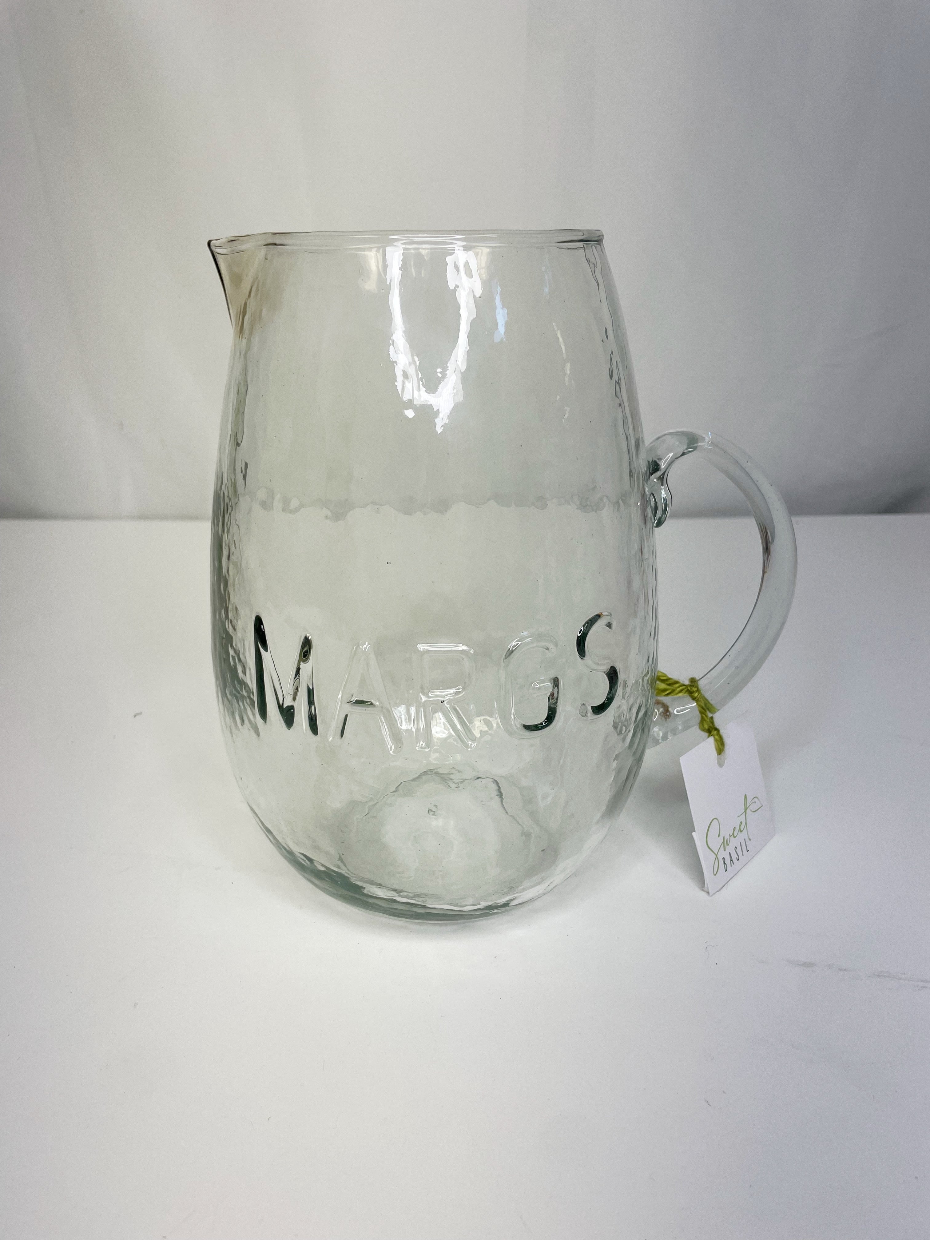 "Margs" Glass Pitcher