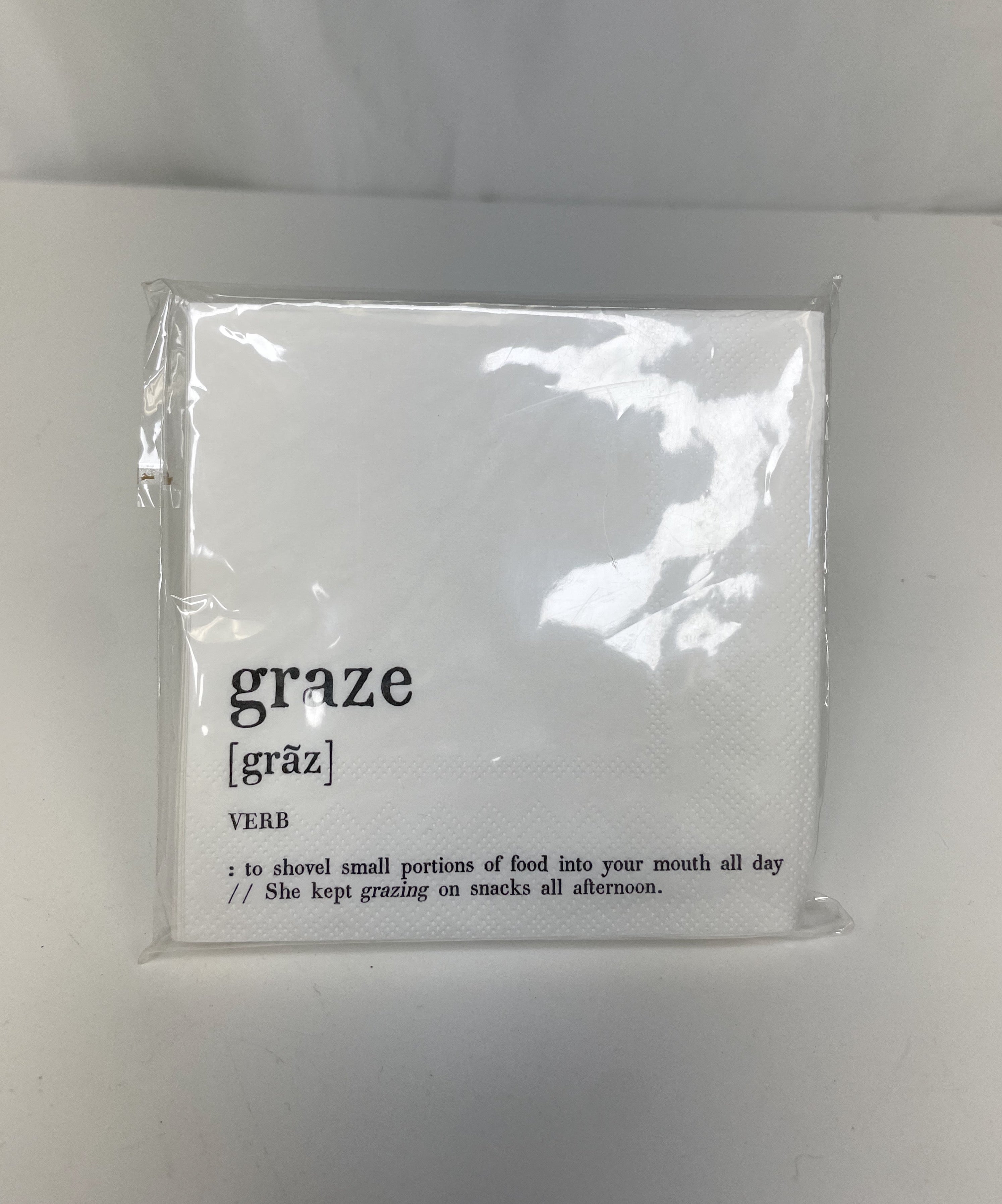 "Graze" Cocktail Napkin