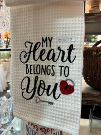 "My Heart Belongs To You" Hand Towel