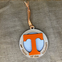 Handcrafted Tennessee Wooden Ornaments