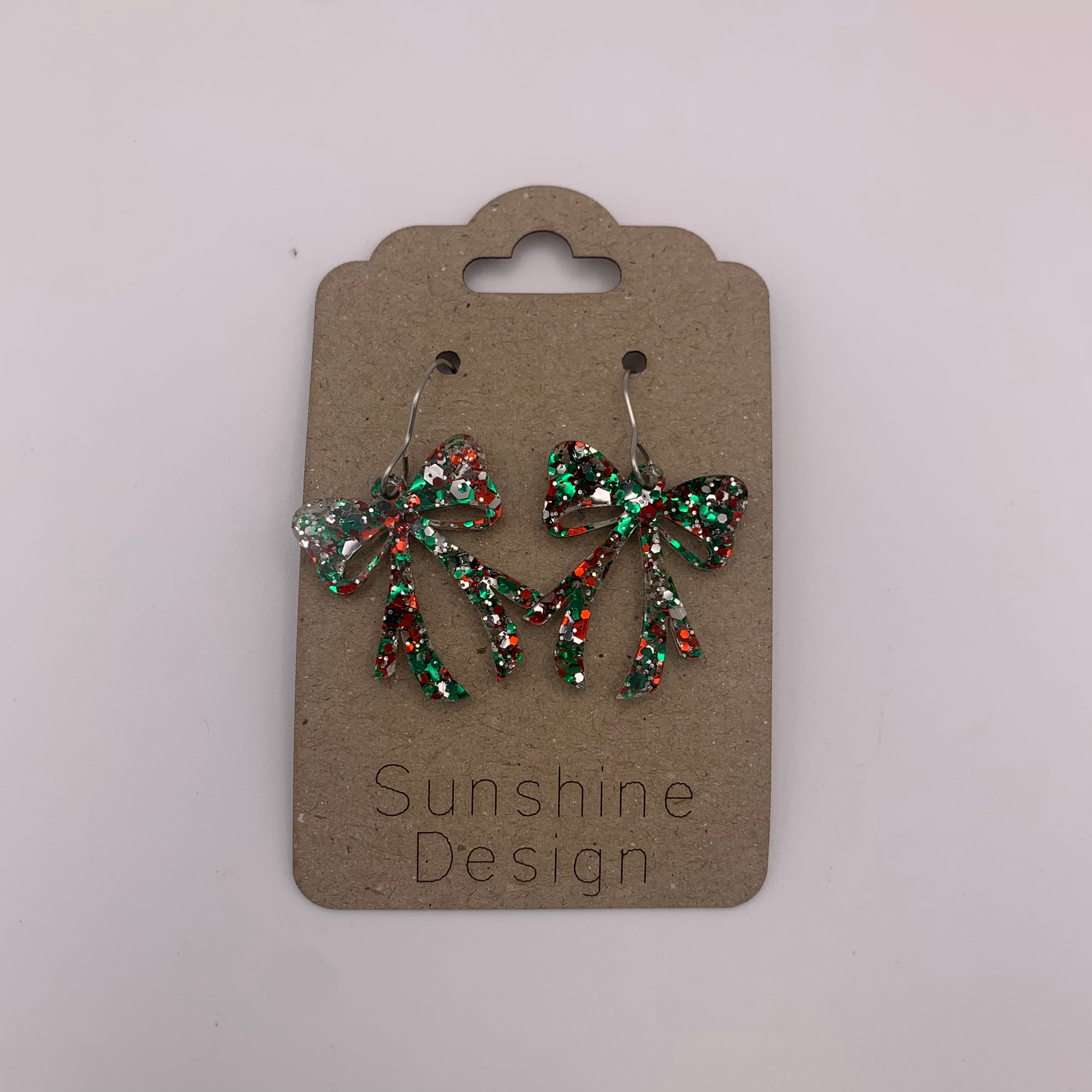 Holiday Bow Earrings