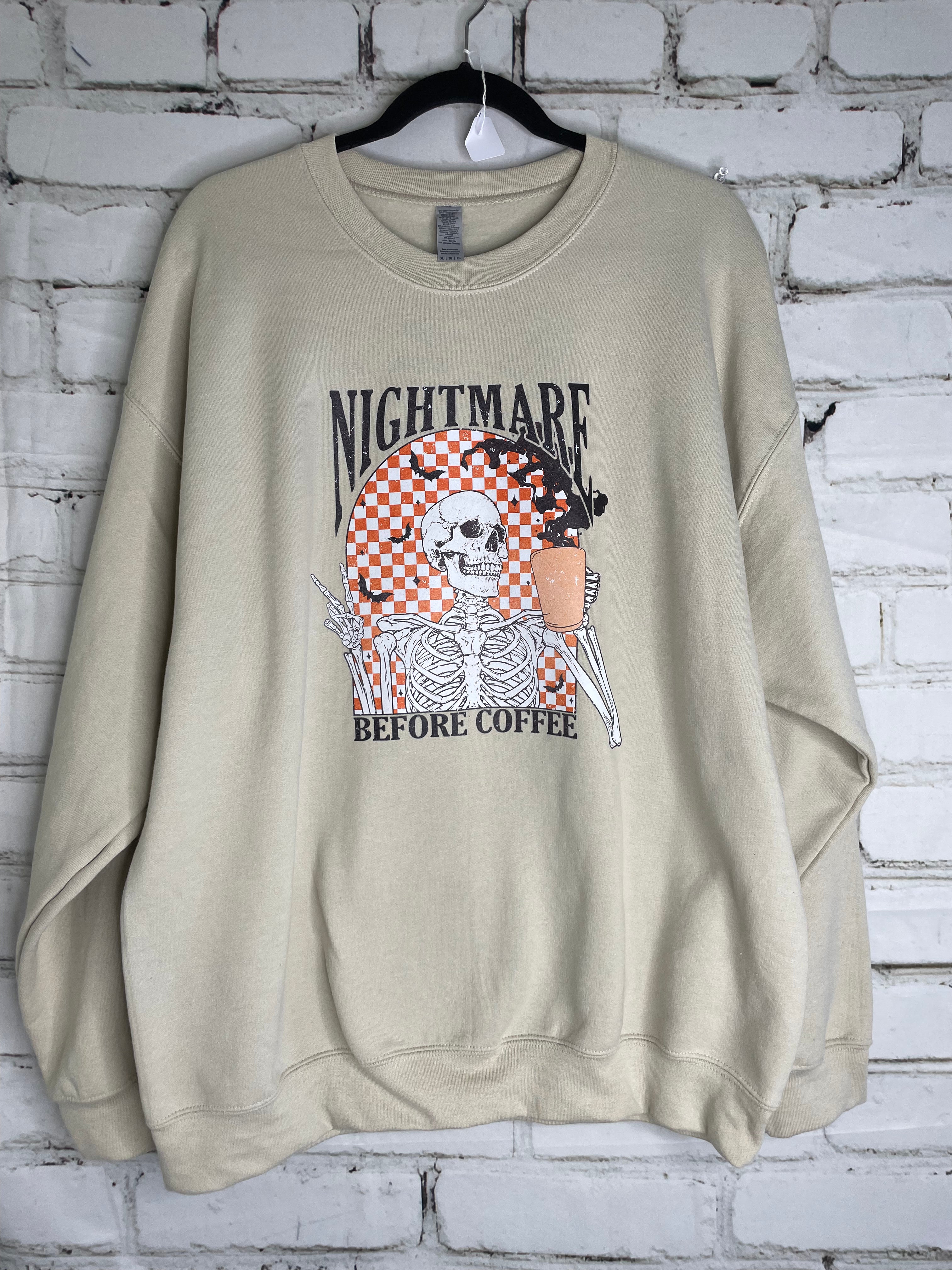 Nightmare Before Coffee Crewneck