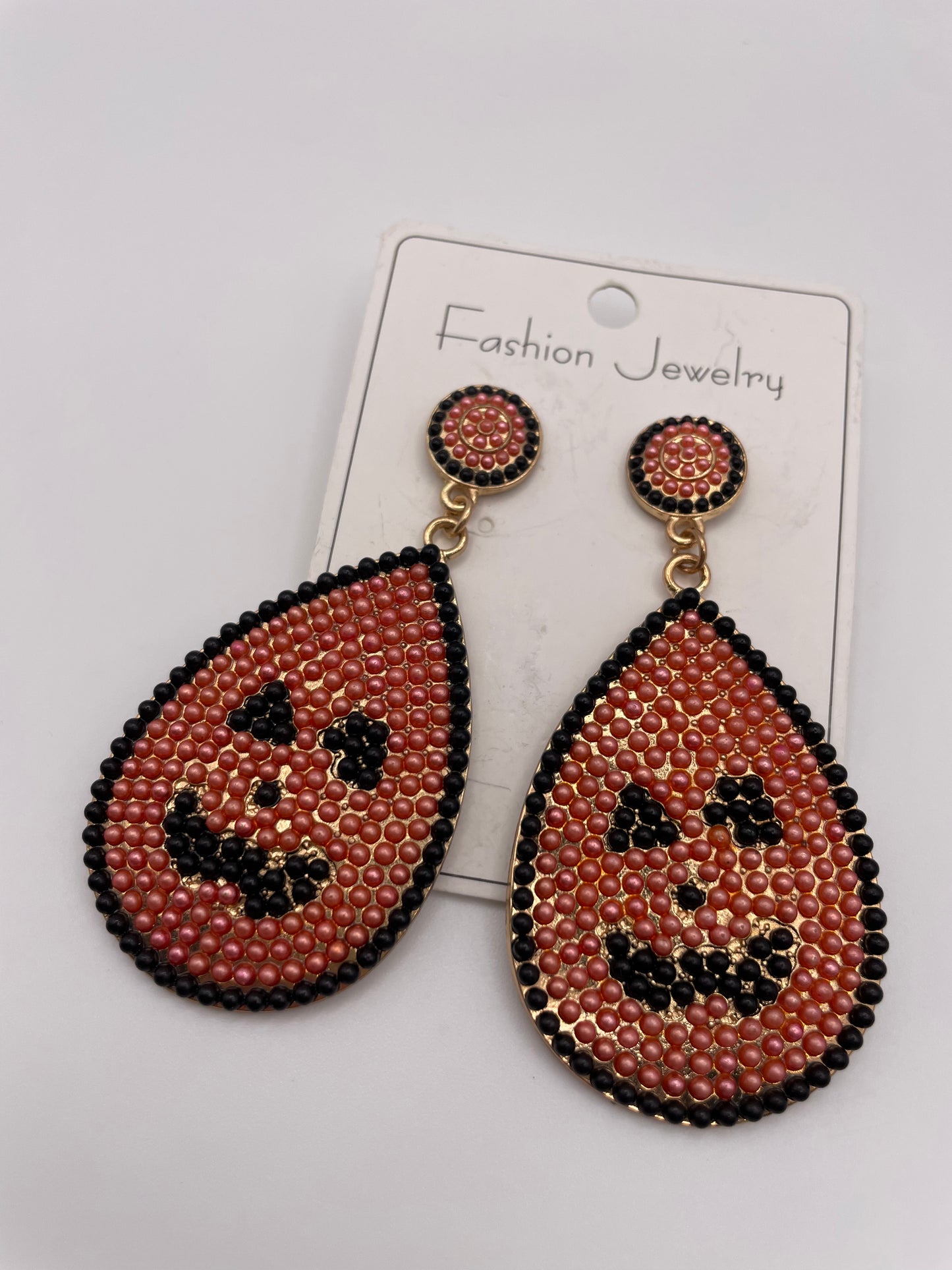 Beaded Halloween Earrings