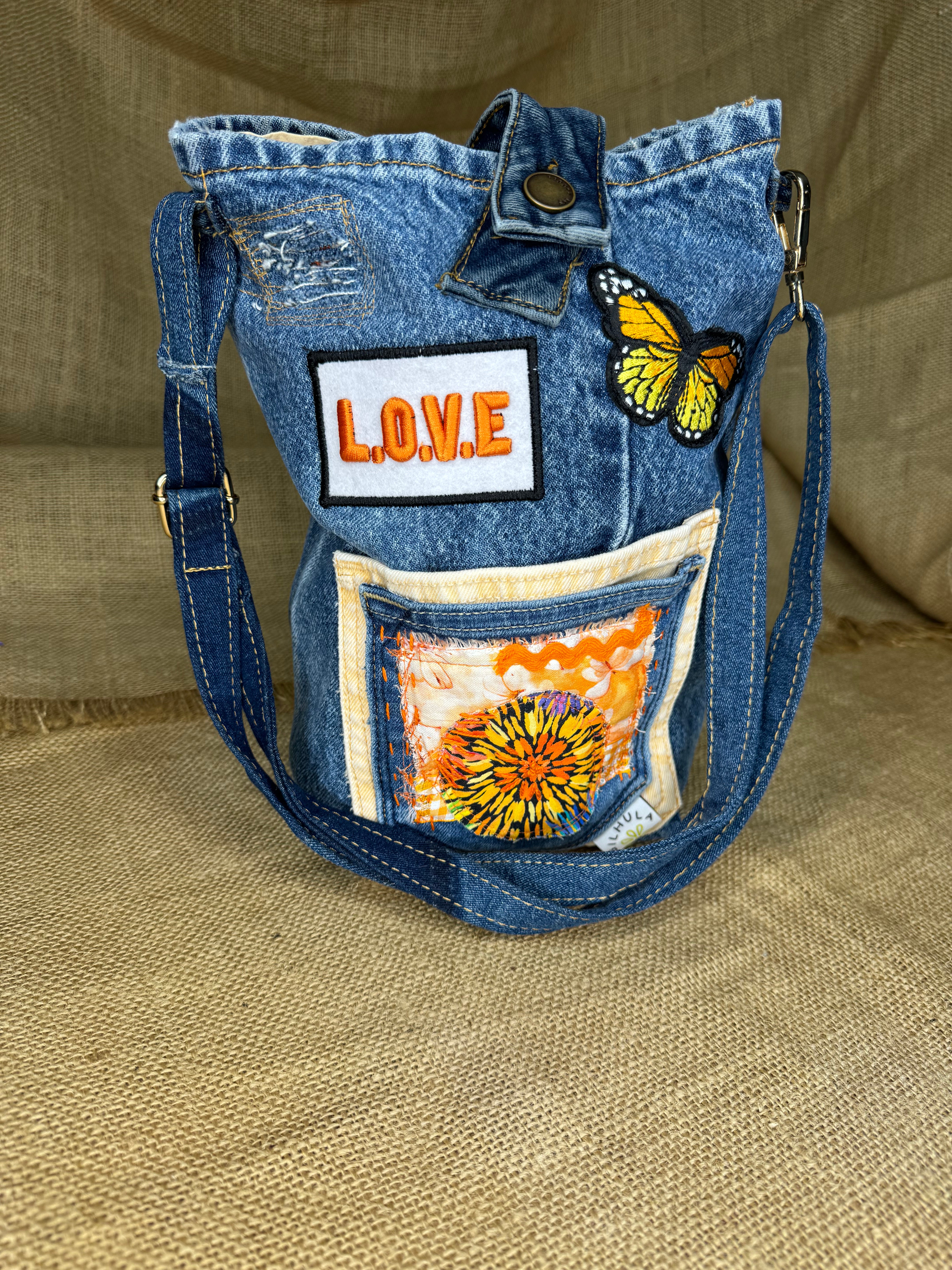 Handmade Denim Patchwork Bag