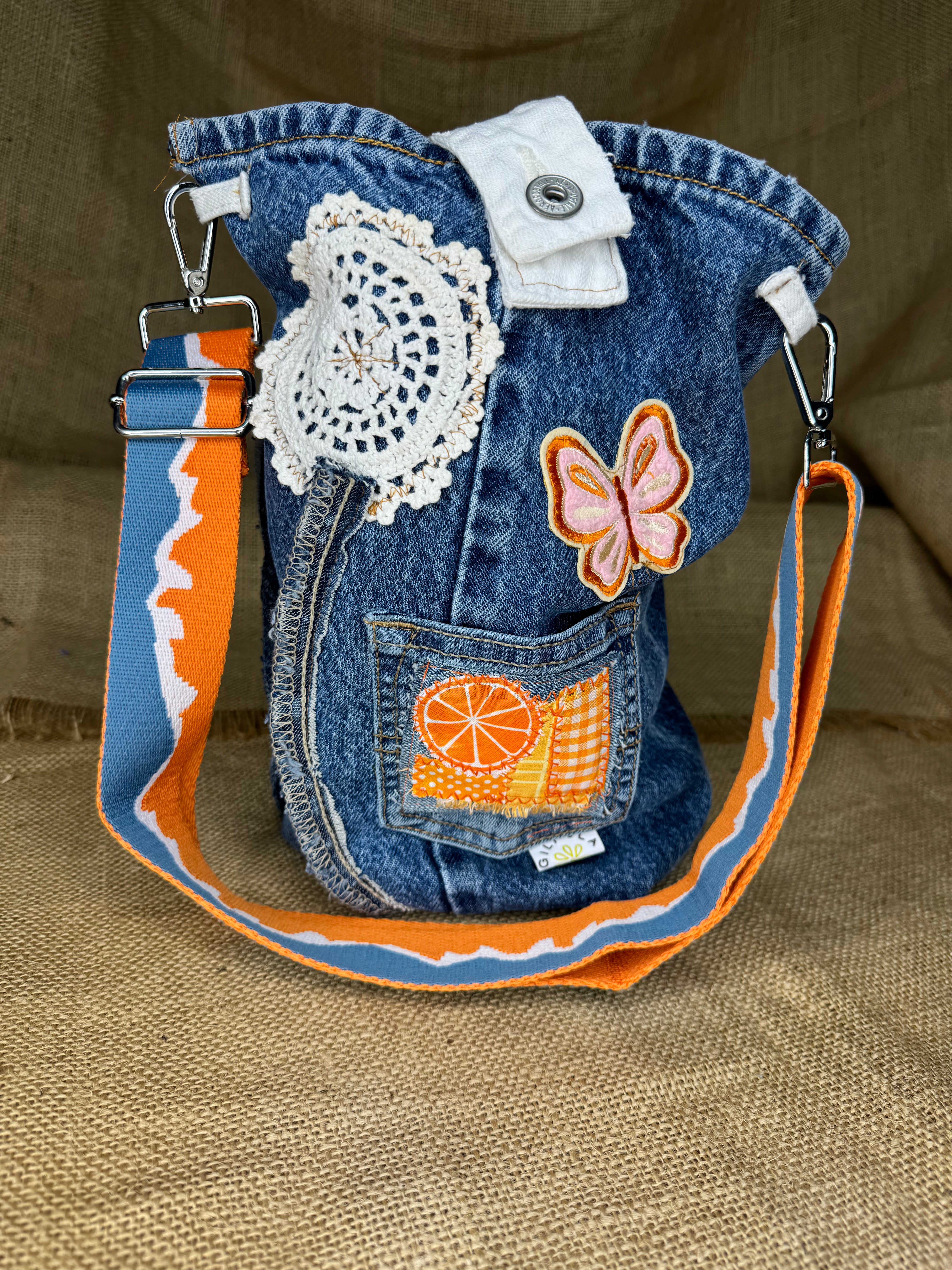 Handmade Denim Patchwork Bag