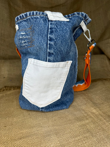 Handmade Denim Patchwork Bag