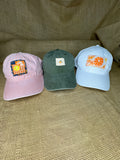 Custom Made Orange Patchwork Hats