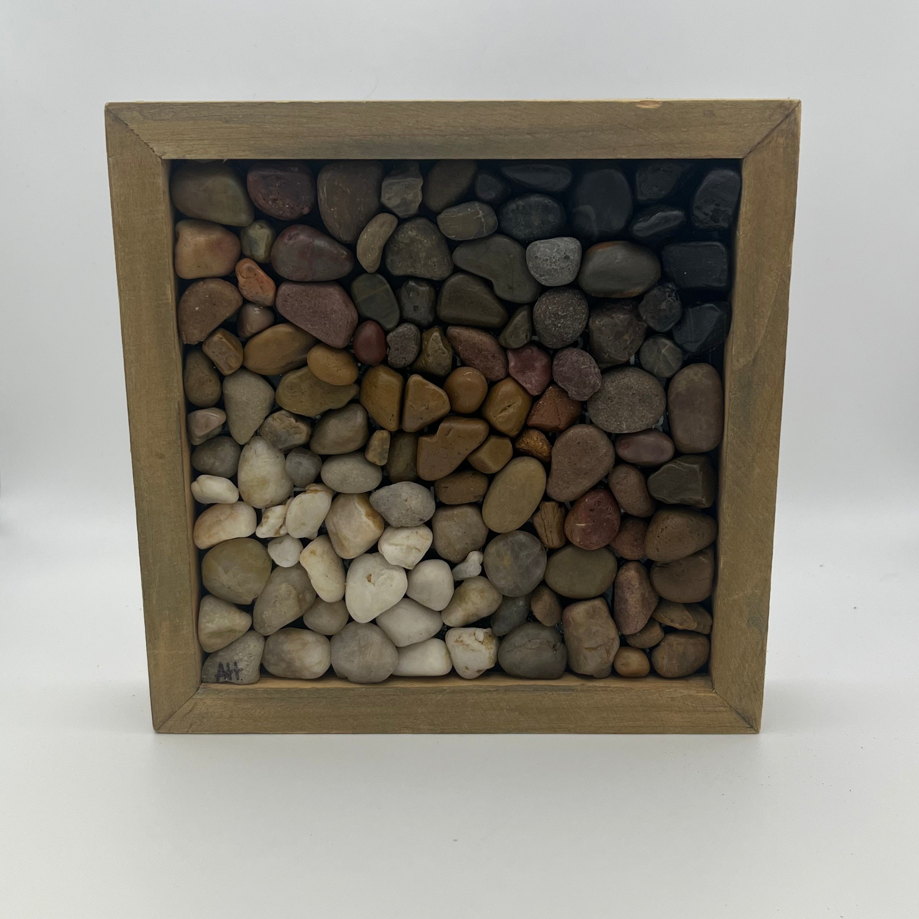 Frame with Beach Pebbles