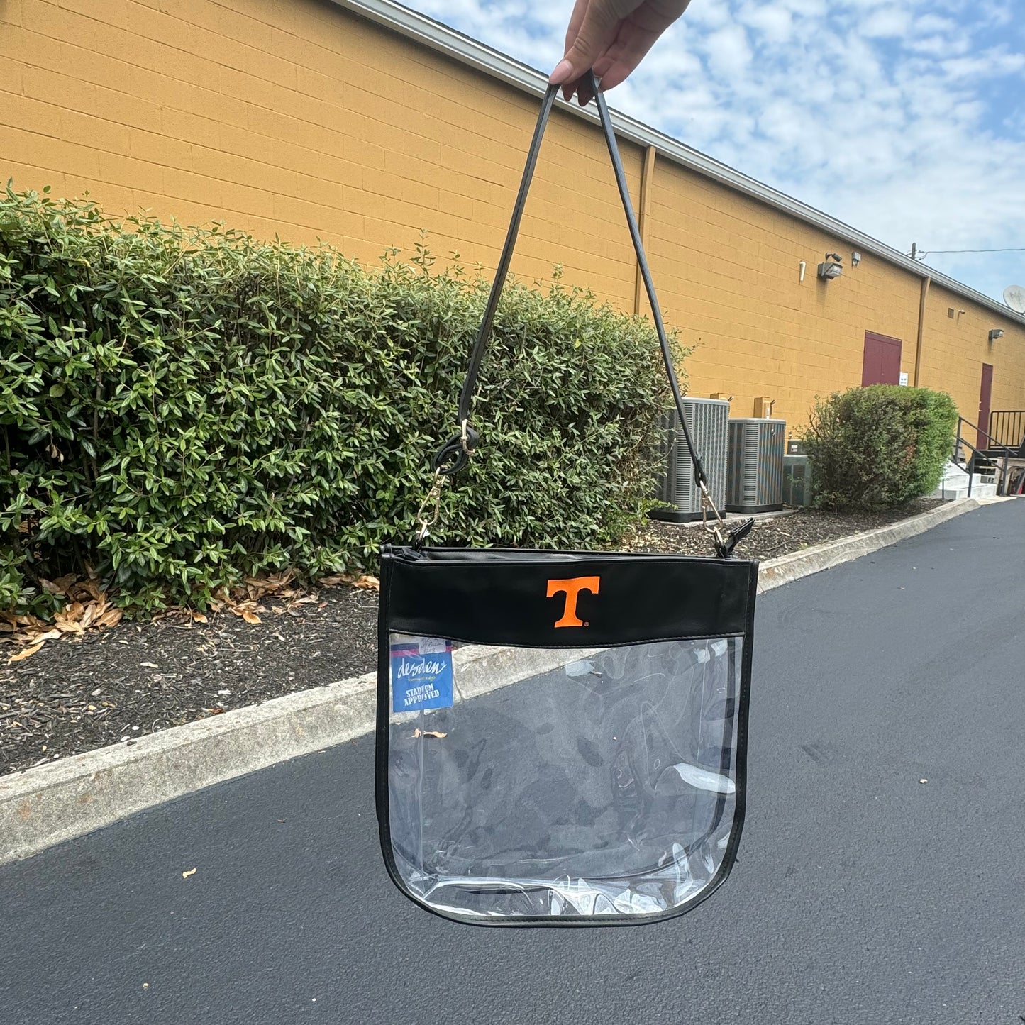 Clear and Black UTK Stadium Purse