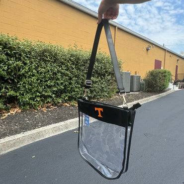 Clear and Black UTK Stadium Purse