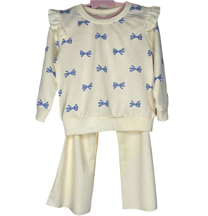 2pc Long sleeve Bow Set