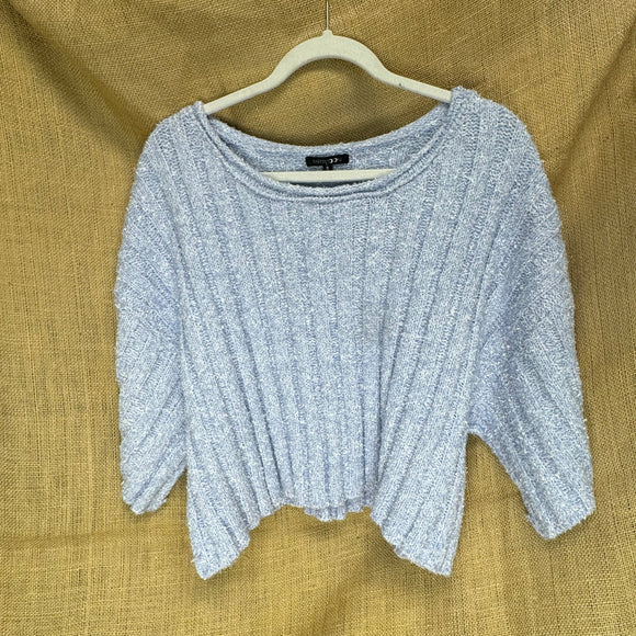 Blue Cropped Sweater