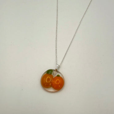 Glass Pumpkin Necklace