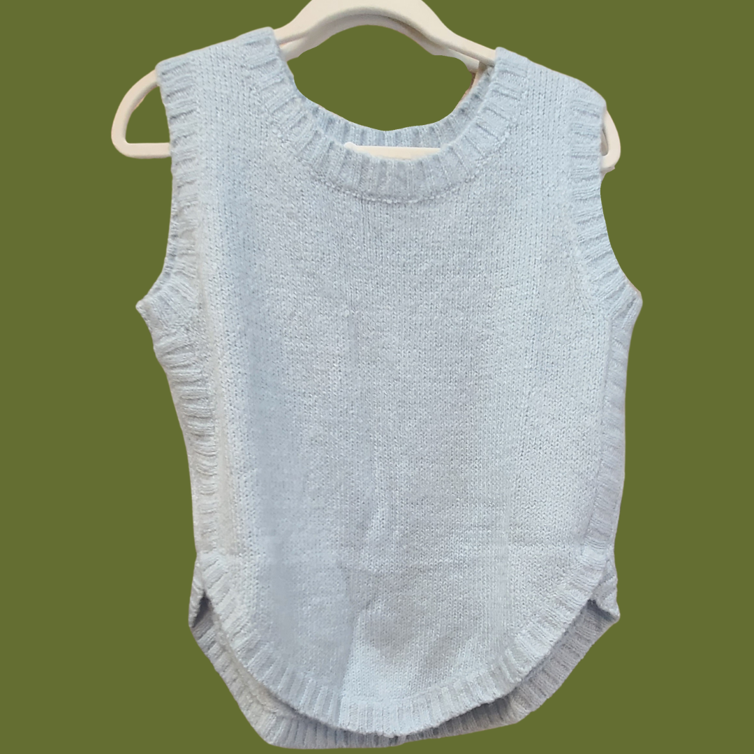 Baby Blue Kinsley Knit Vest