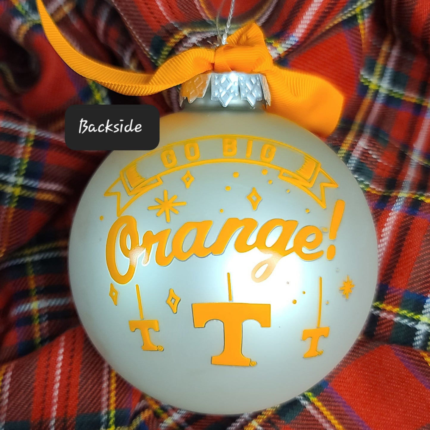 Tennessee Mascot Smokey Glass Ball Ornament