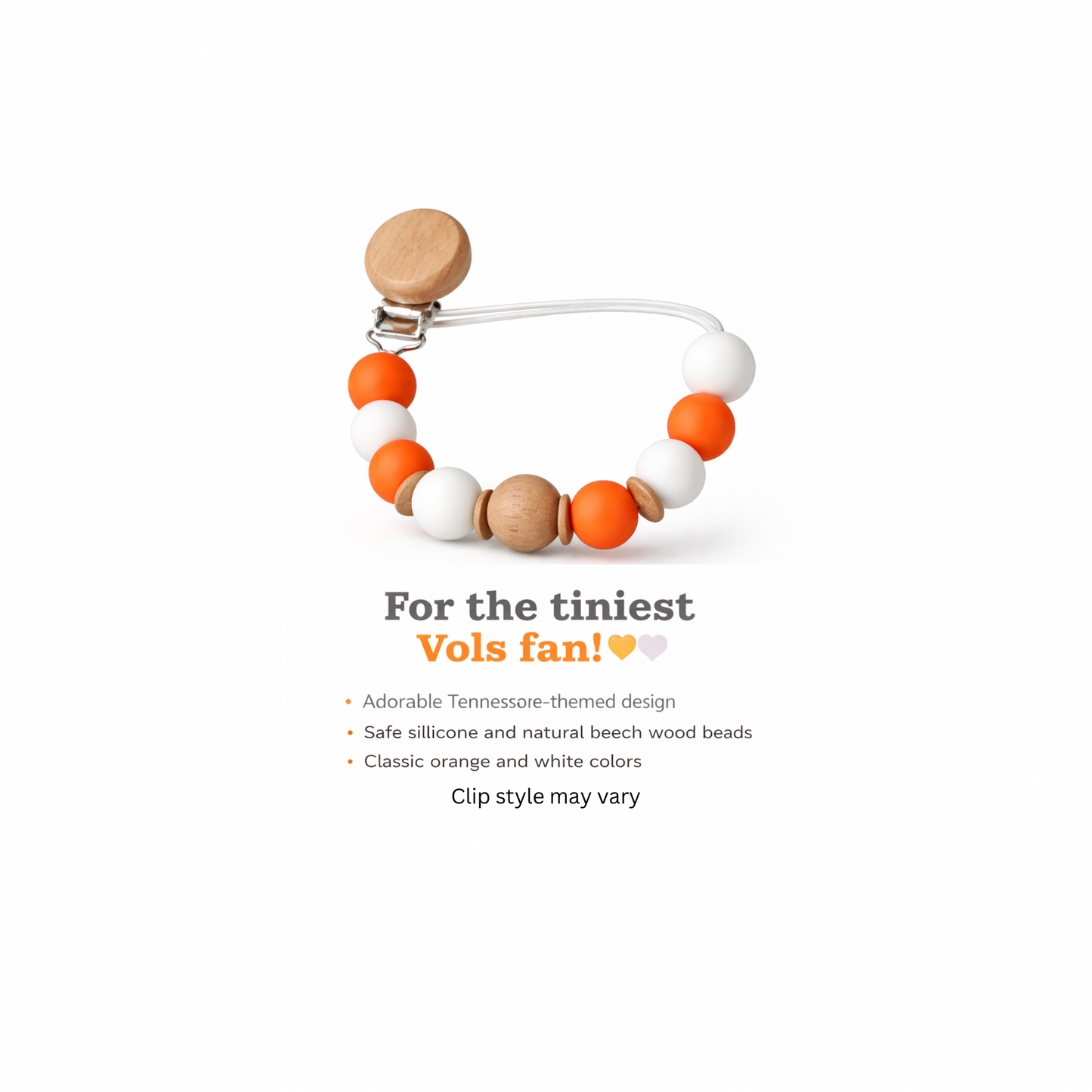 Vols Pacifier Clip