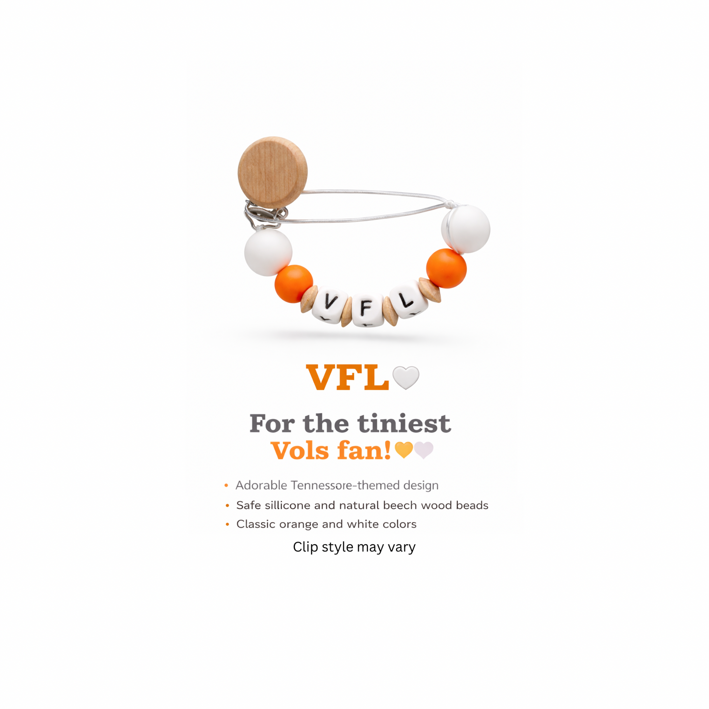 Vols Pacifier Clip
