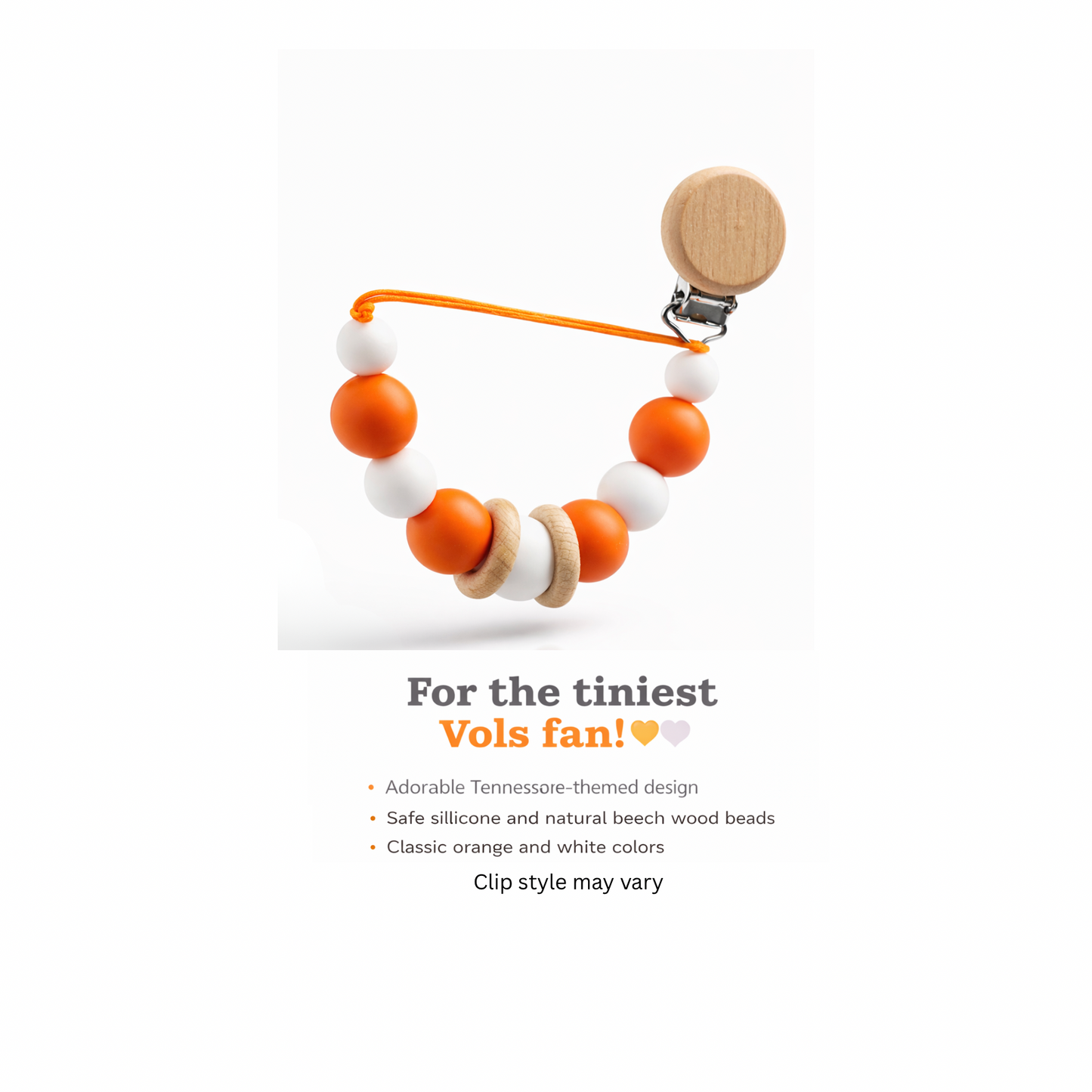Vols Pacifier Clip