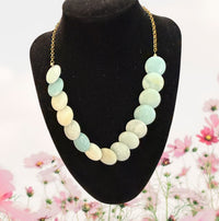 Amazonite Cushionite Bead Necklace