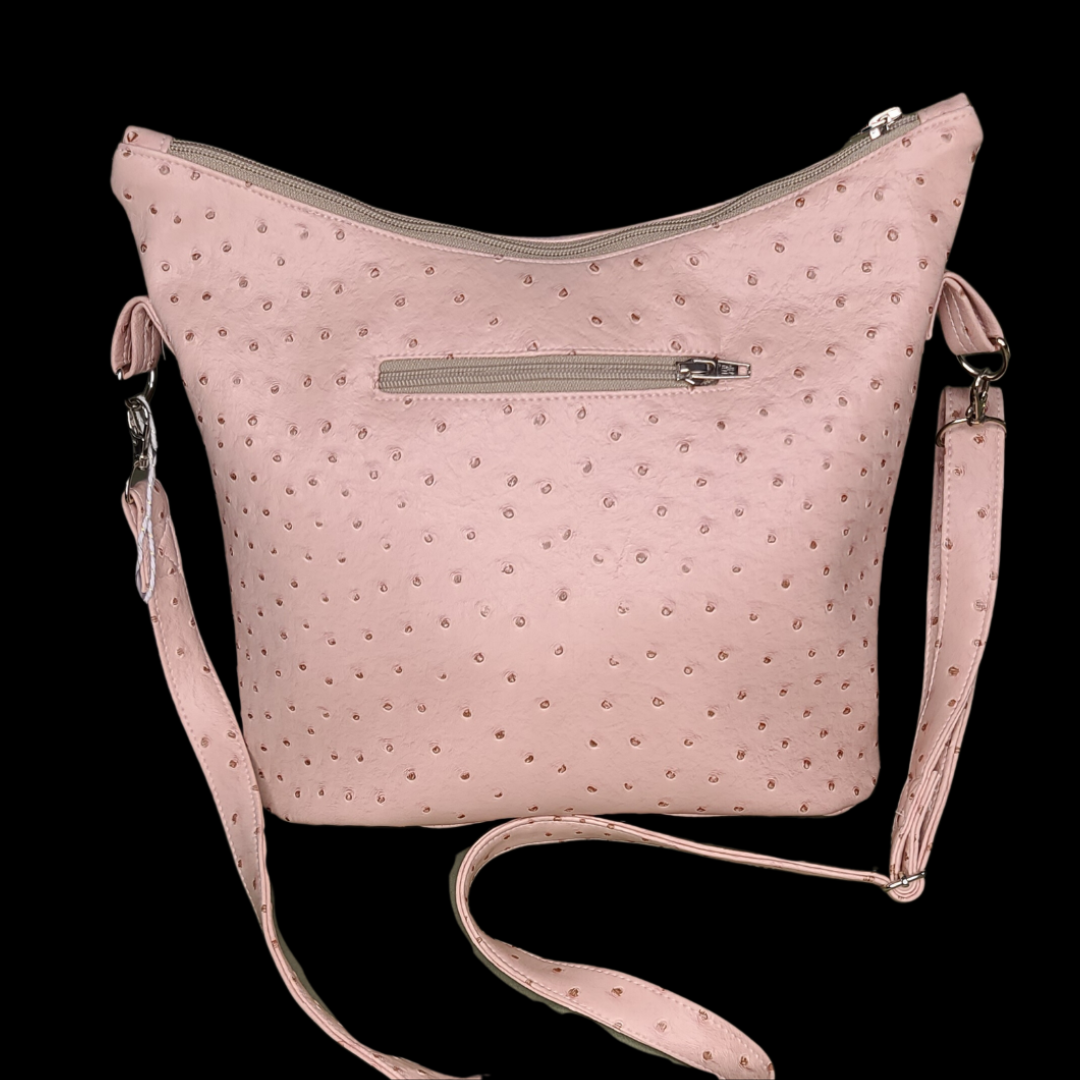 Salmon Pink Ostrich Purse