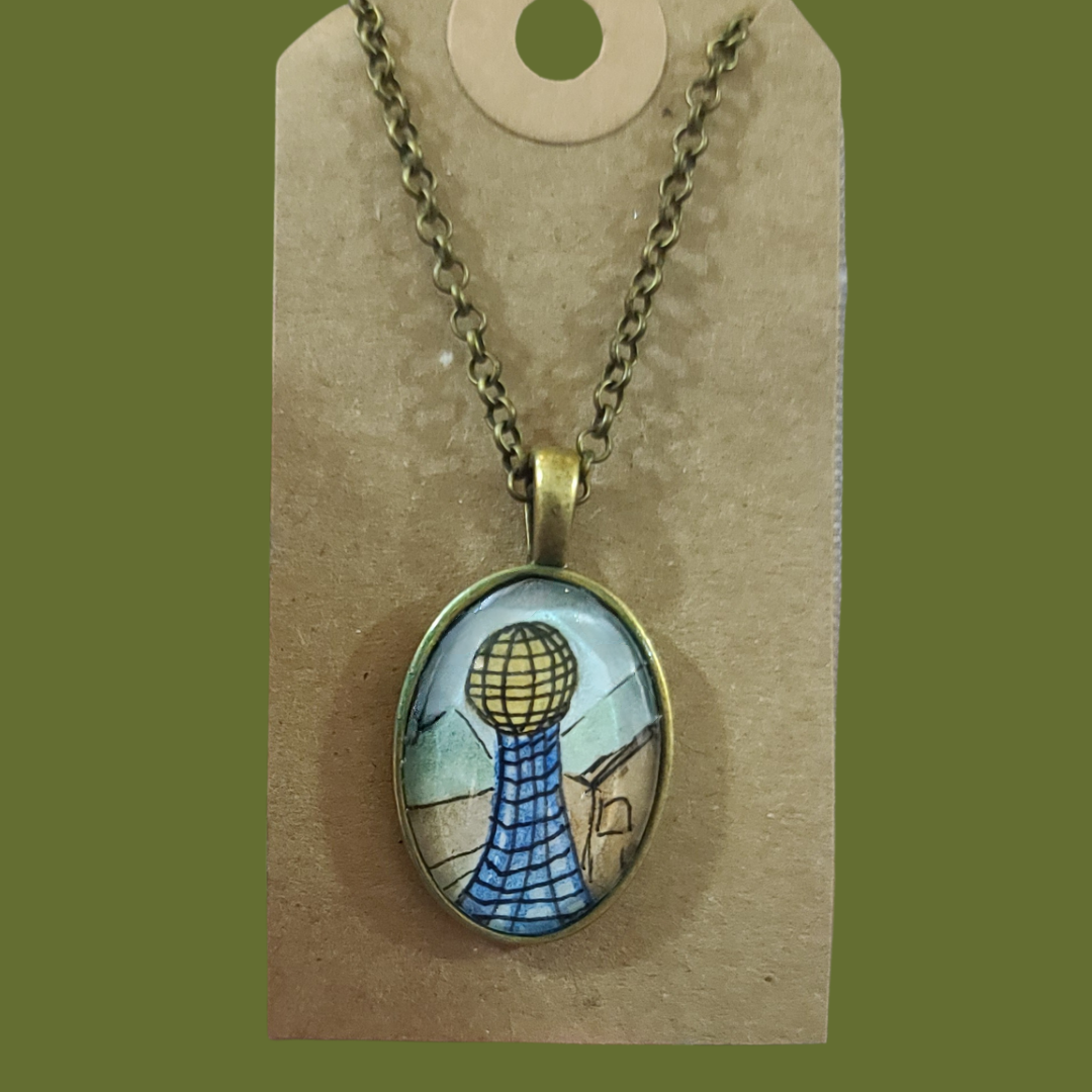 Hand Painted Sunsphere Necklace