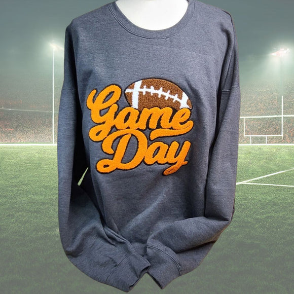 Sweatshirt With Fuzzy Game Day Logo