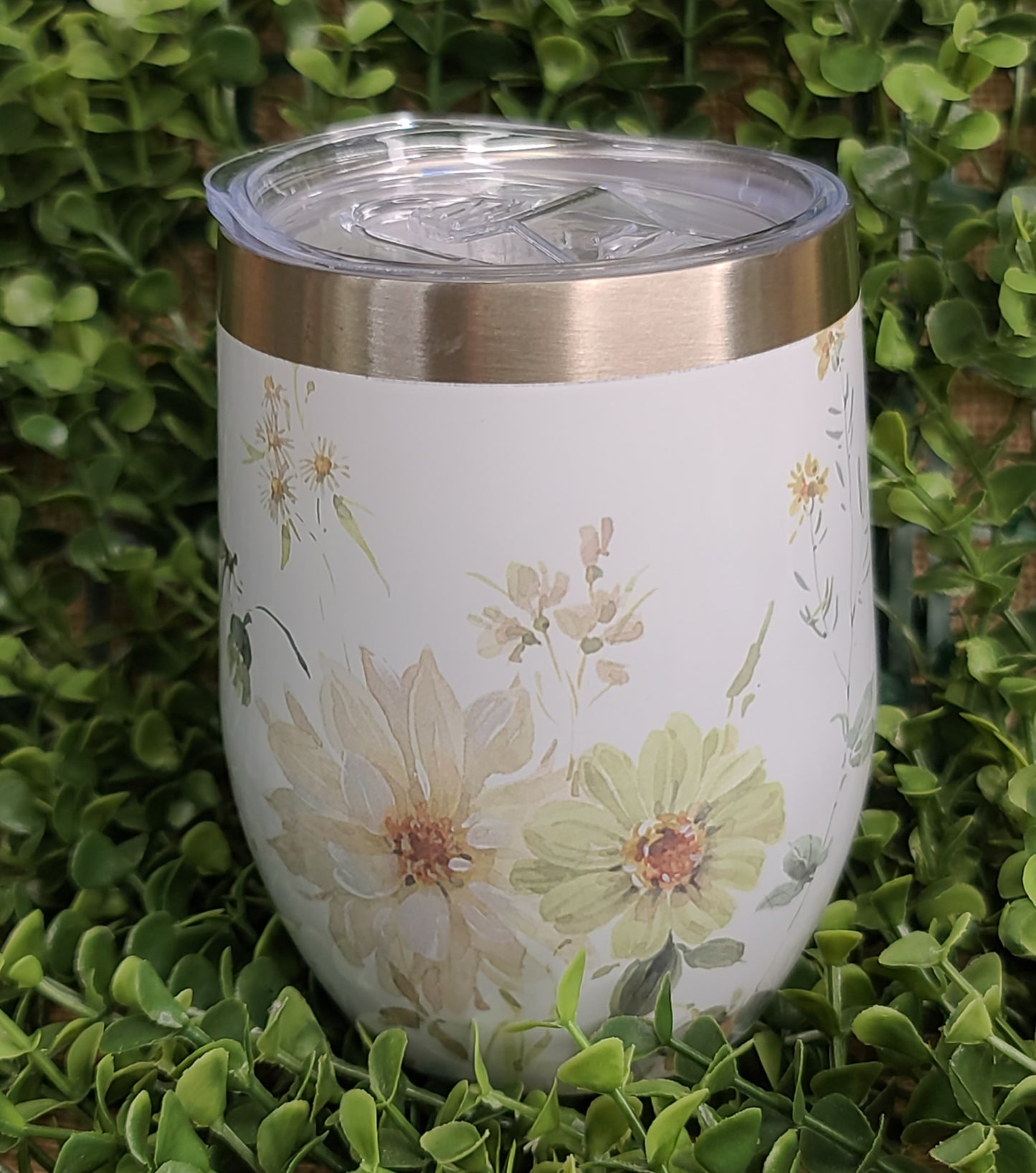 Floral Wine Tumbler