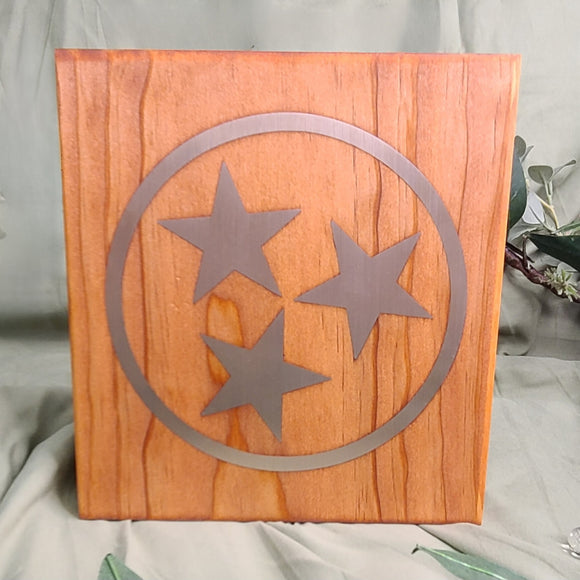 Handcrafted TN Tristar Cast Metal Inlay