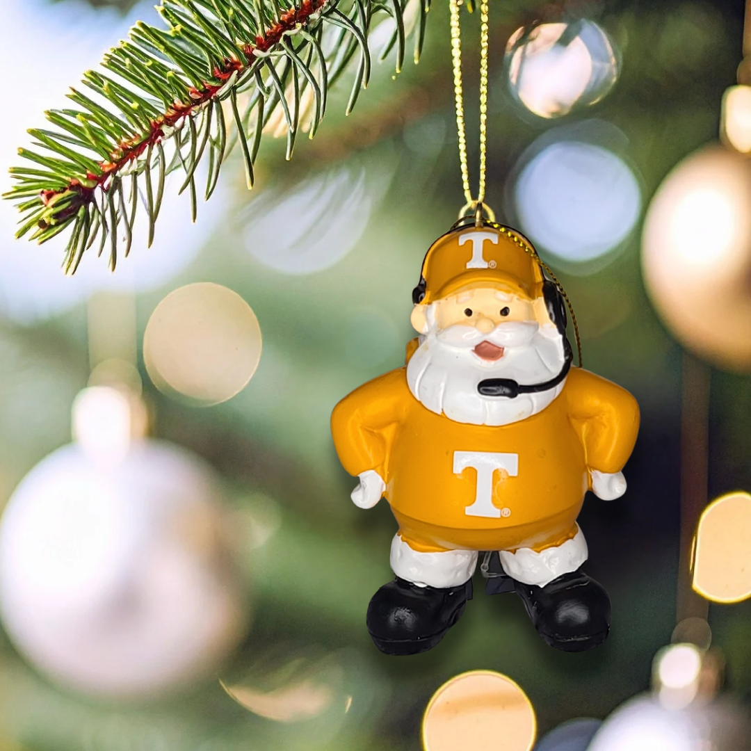 TN Vols Santa Ornament