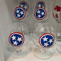 Hand Painted TriStar Snifter Glass
