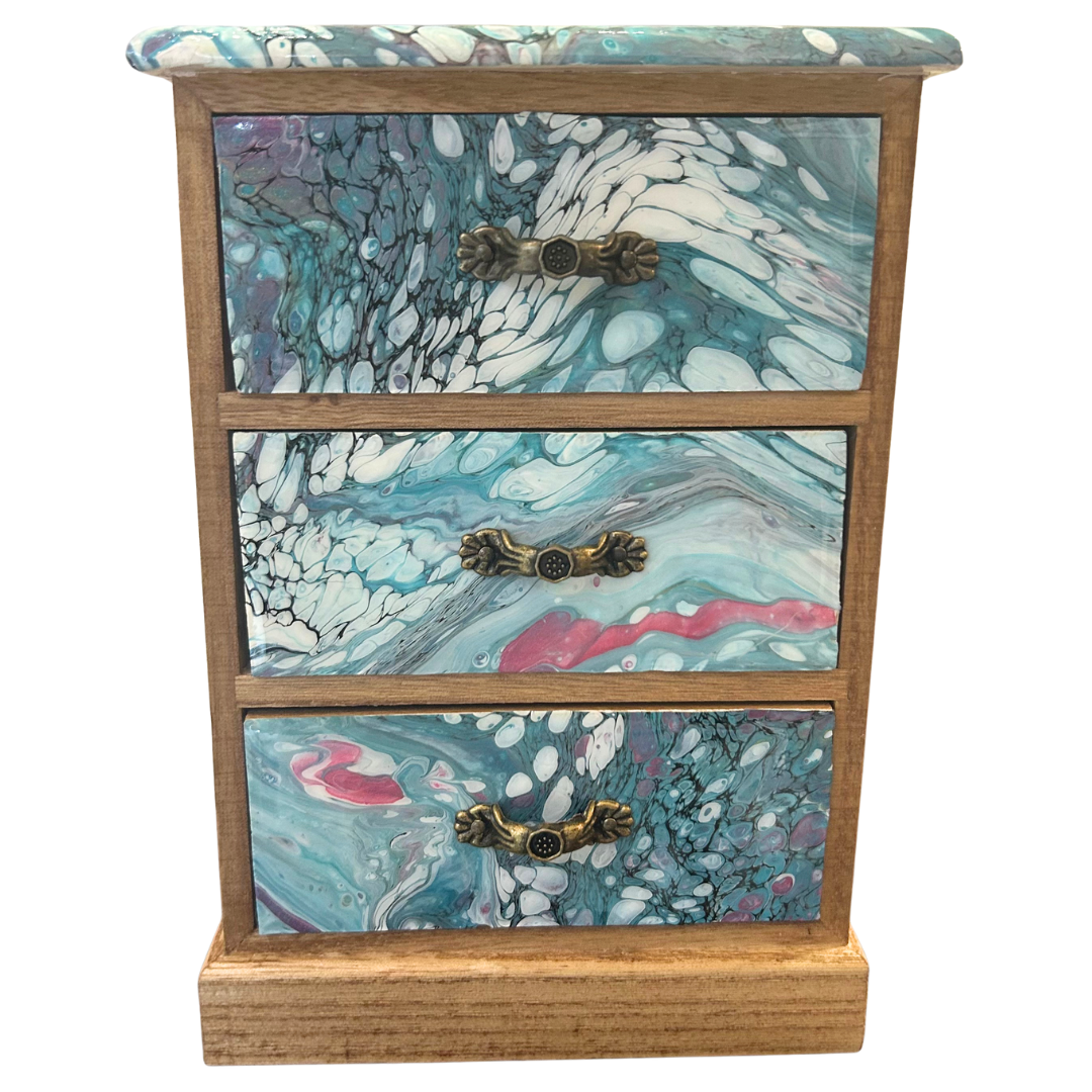 3 Drawer Jewelry Box