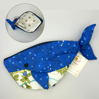 Small Whale Shaped Pencil & Art Bag