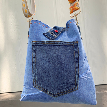 Denim Patchwork Bag