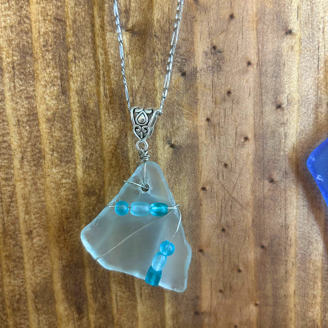 Sea Glass Pendant Necklace