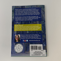 Back cover of a book with text and a barcode on a white background