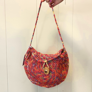 Crochet Raffia Hand Bag