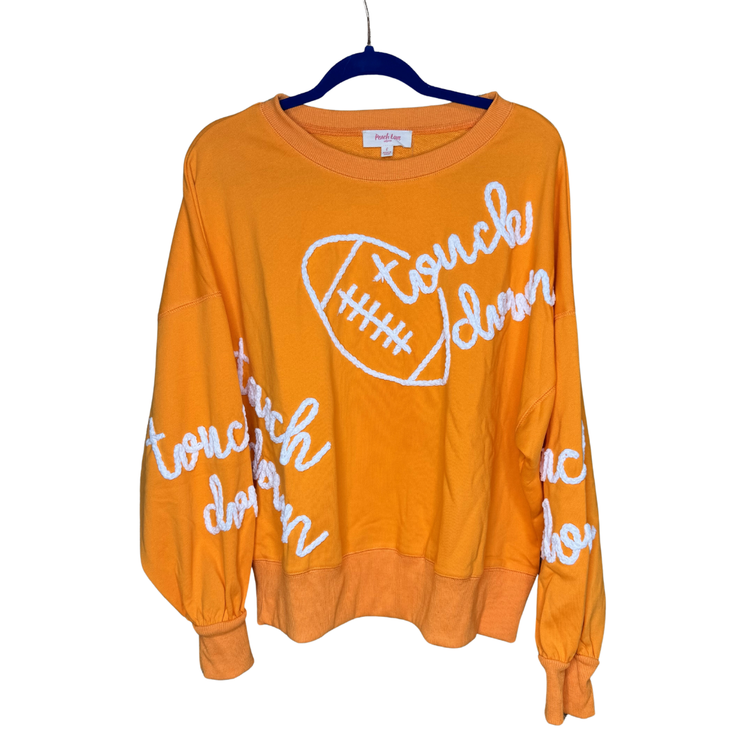 Orange Touchdown Sweatshirt