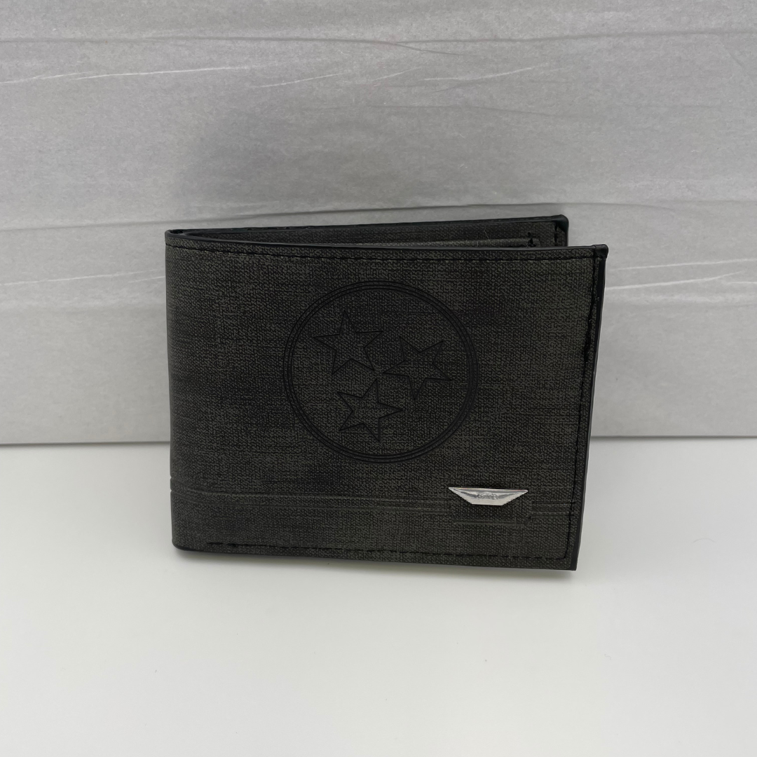 Tri-Star Leather Wallet