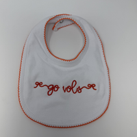 "Go Vols" Baby Bib
