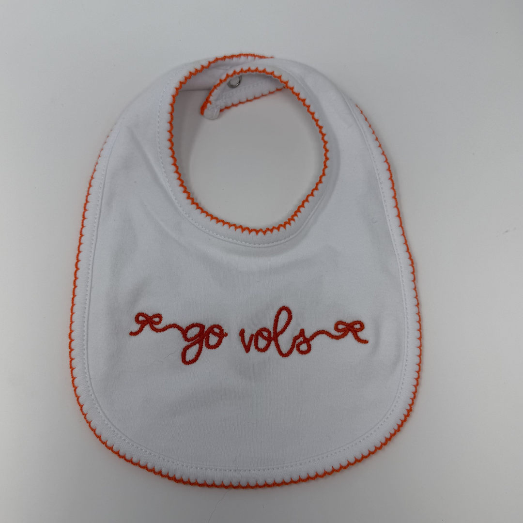 "Go Vols" Baby Bib